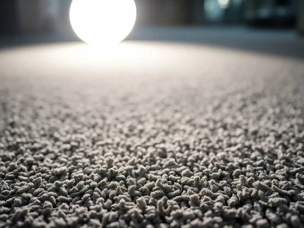 Close up of high quality office carpet fibers under a profes